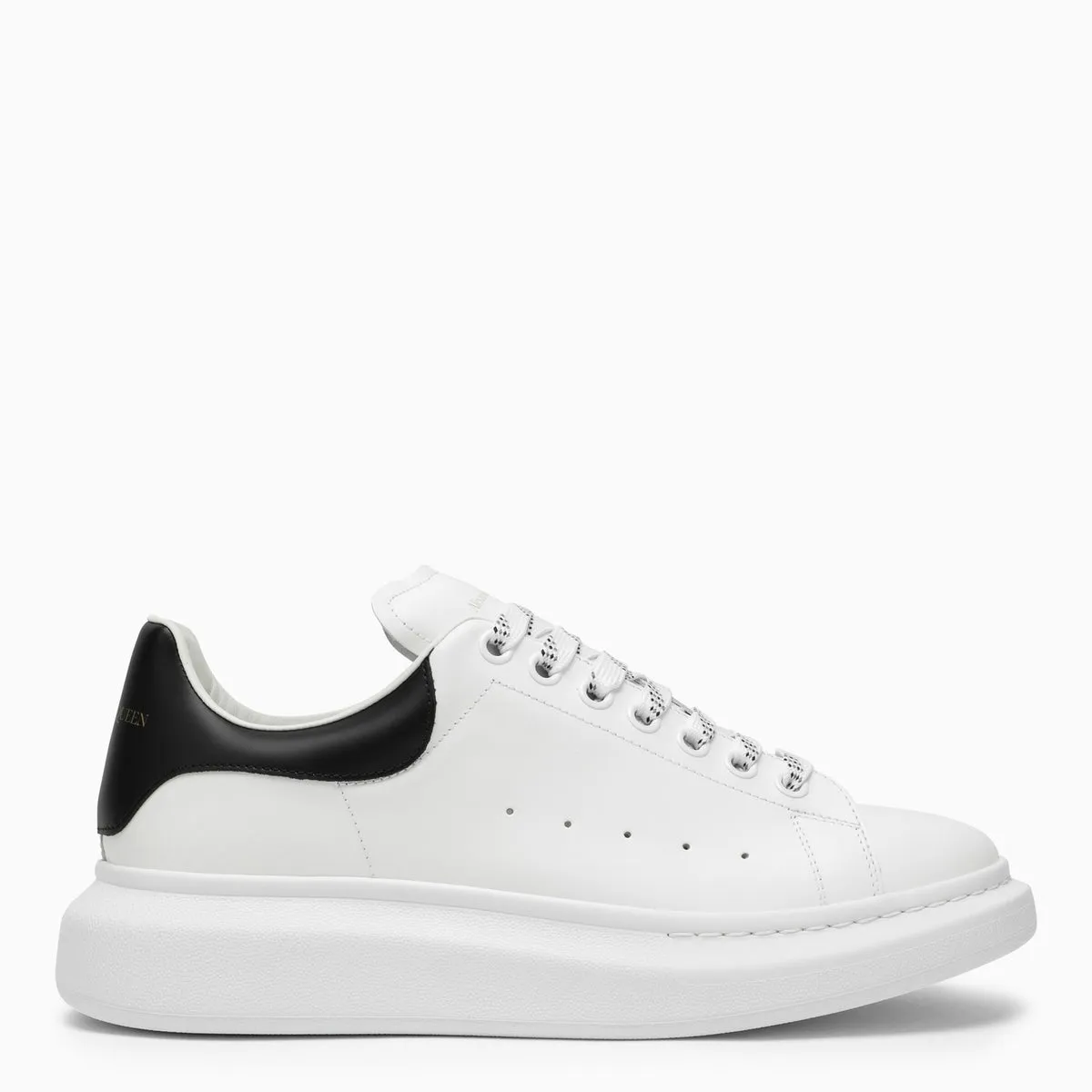 Alexander McQueen    Alexander Mc Queen White And Black Oversized Sneakers
