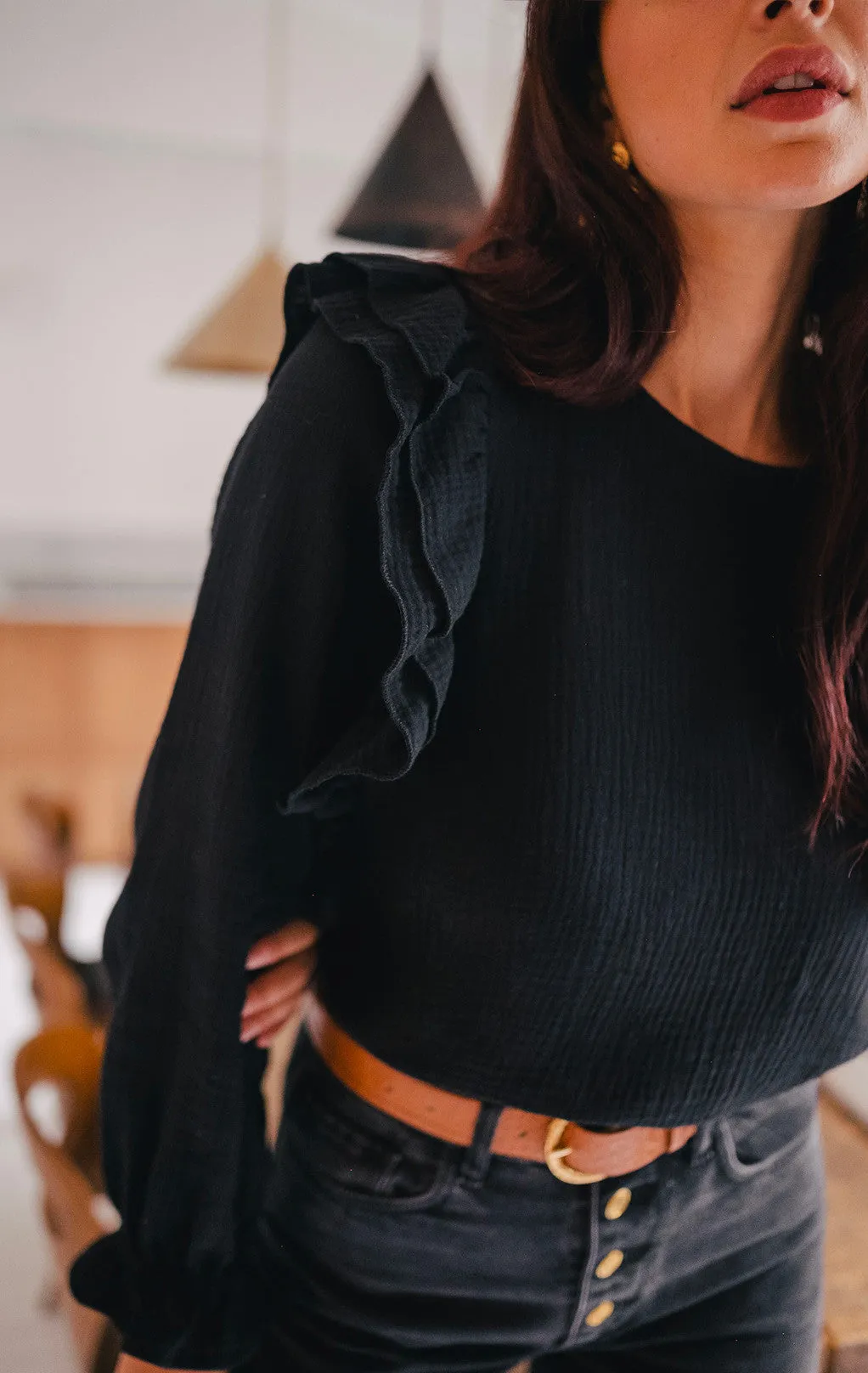 Blouse Silène Noir Coton